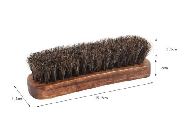 Shoe polish mahogany brush horsehair brush - Image 4