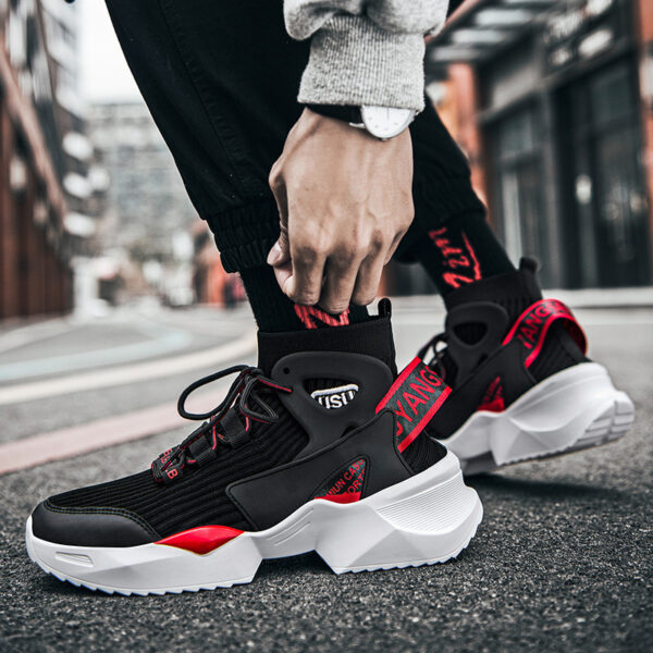Flying knit socks basketball shoes men - Image 2