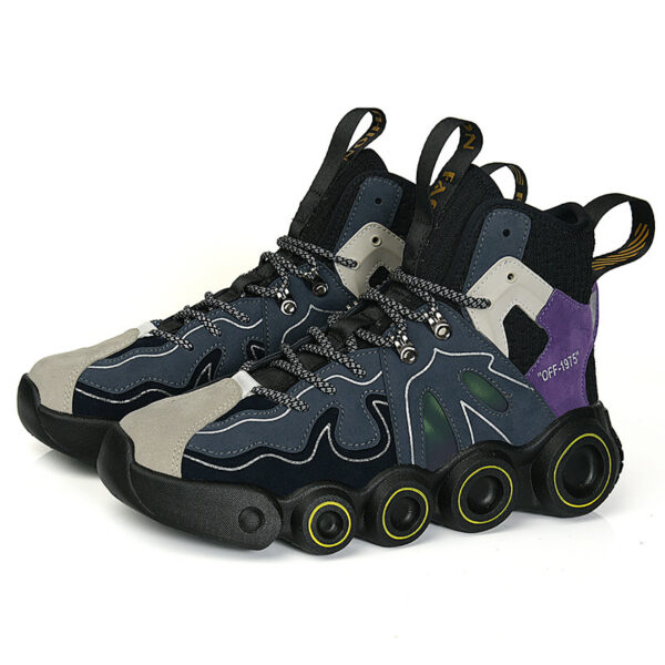 Fashion High-top Sneakers New Catwalk Shoes Men Men's Shoes - Image 4