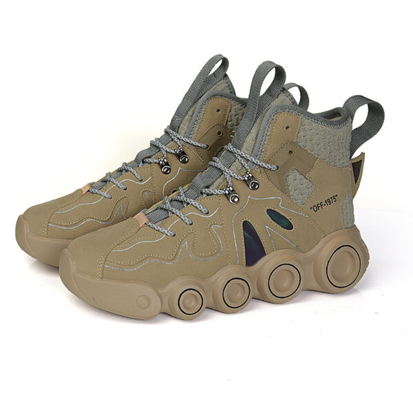 Fashion High-top Sneakers New Catwalk Shoes Men Men's Shoes - Image 6