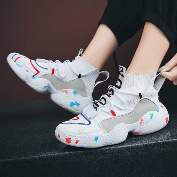 Men Sneakers Summer Fashion Running Shoes Breathable Men Vulcanize Shoes Flat Soft tennis Shoes - Image 4