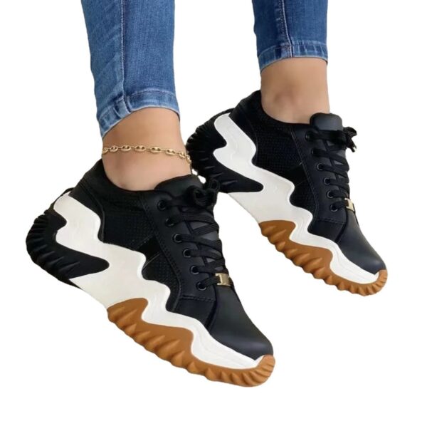 Women Shoes Lace-up Sports Sneakers - Image 5