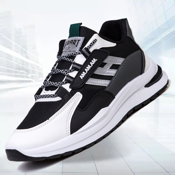 Men Sneakers White Sports Shoes Running Walking - Image 7