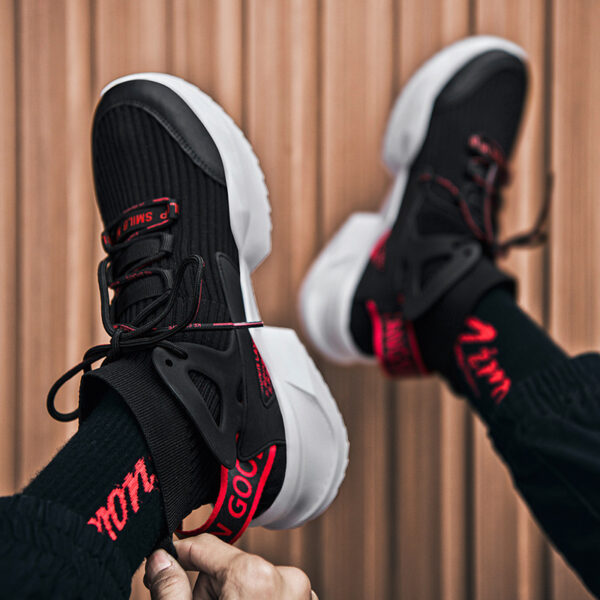 Flying knit socks basketball shoes men - Image 7