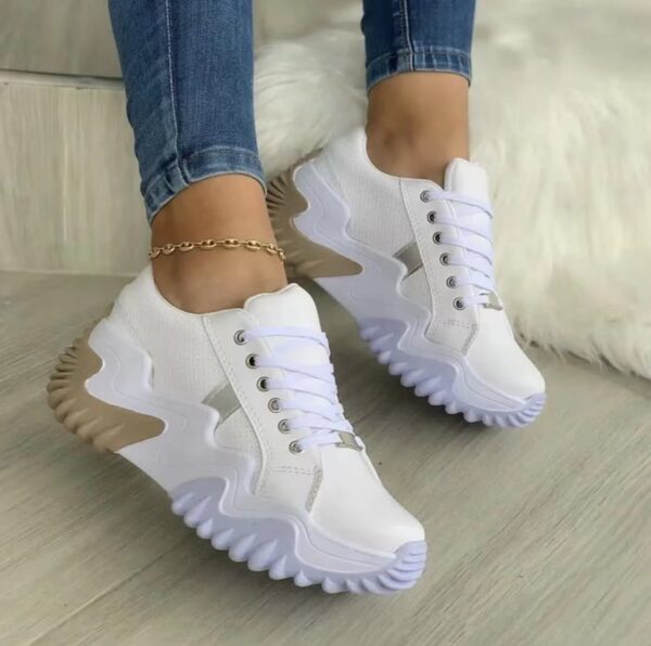 Women Shoes Lace-up Sports Sneakers - Image 4