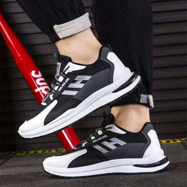 Men Sneakers White Sports Shoes Running Walking - Image 8