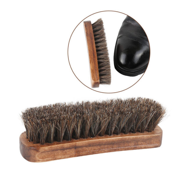 Shoe polish mahogany brush horsehair brush - Image 2