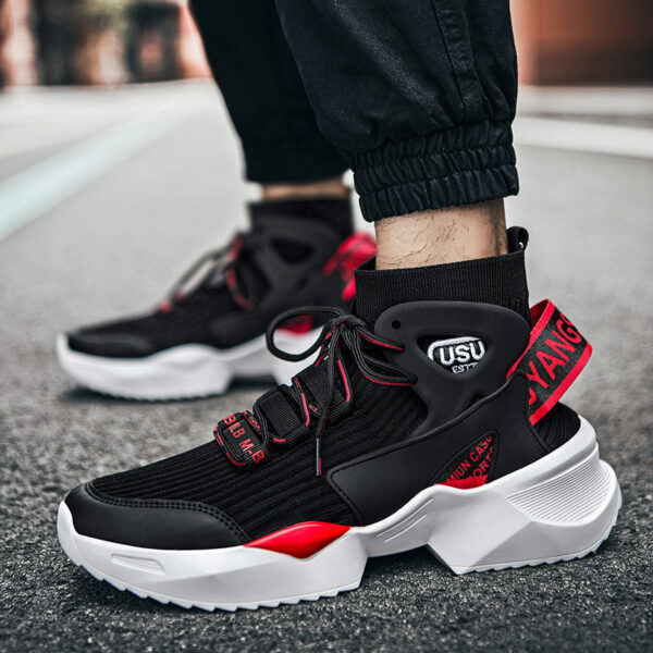 Flying knit socks basketball shoes men - Image 5