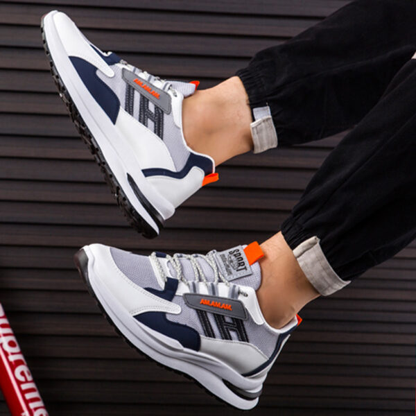 Men Sneakers White Sports Shoes Running Walking - Image 9