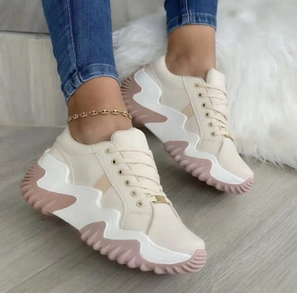 Women Shoes Lace-up Sports Sneakers - Image 3