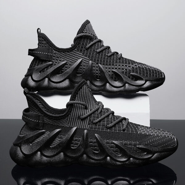 Fashion Sneakers With Wave Sole Cool Sports Shoes Men - Image 5