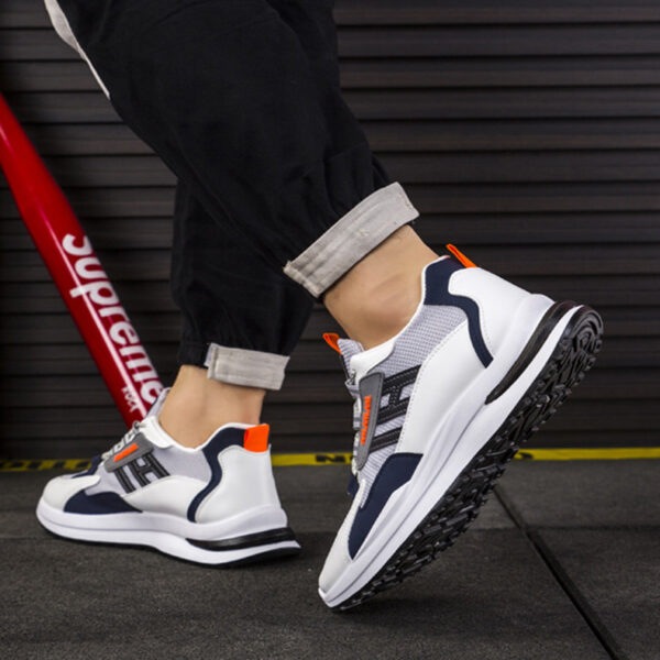 Men Sneakers White Sports Shoes Running Walking - Image 5