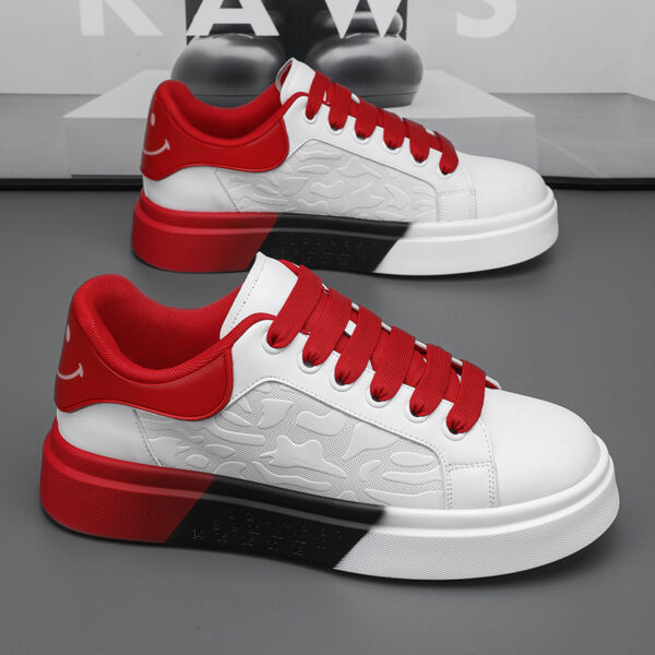 Trendy Platform White Shoes Casual Sports Men - Image 3