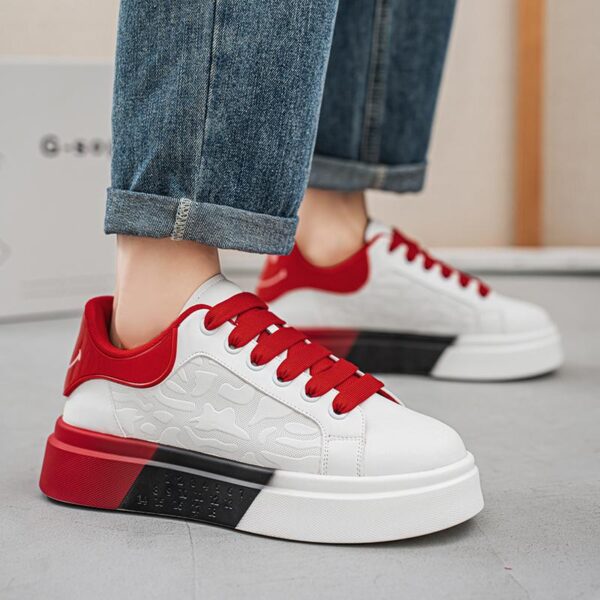 Trendy Platform White Shoes Casual Sports Men - Image 6