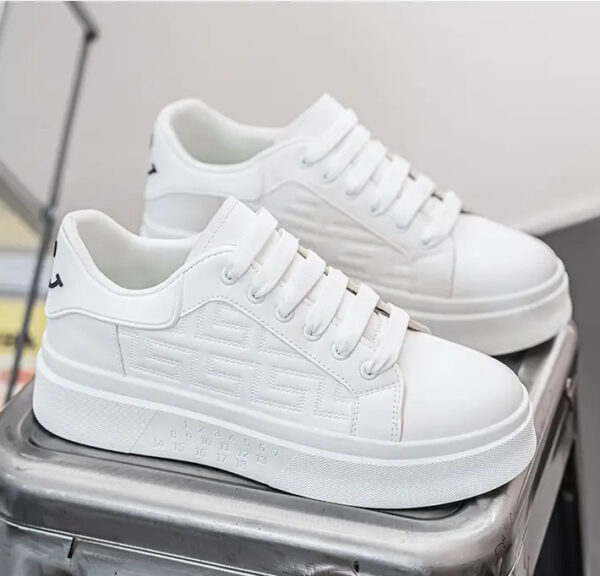 Trendy Platform White Shoes Casual Sports Men - Image 9