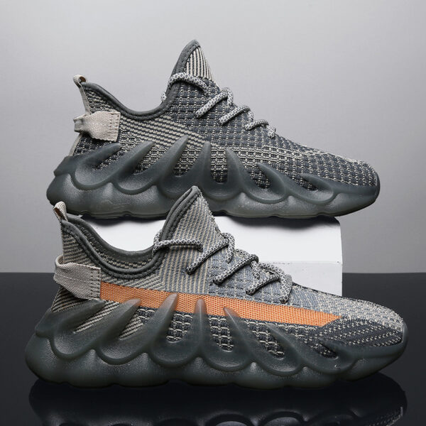 Fashion Sneakers With Wave Sole Cool Sports Shoes Men - Image 4