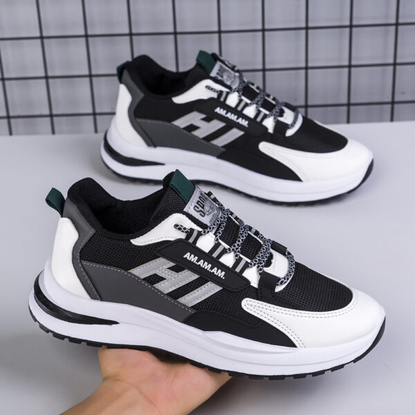 Men Sneakers White Sports Shoes Running Walking - Image 3