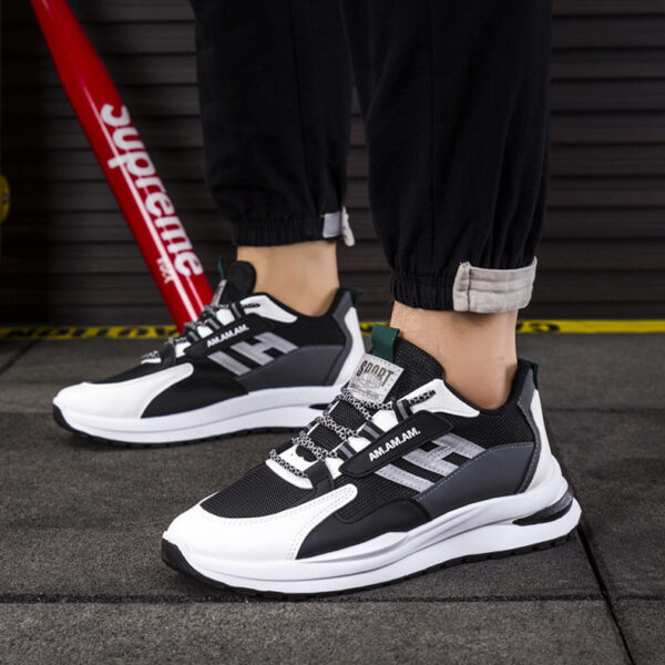 Men Sneakers White Sports Shoes Running Walking - Image 2