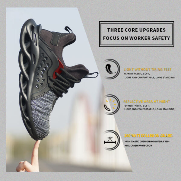 Indestructible Work Shoes Sneakers Men Anti-puncture Safety Shoes - Image 10
