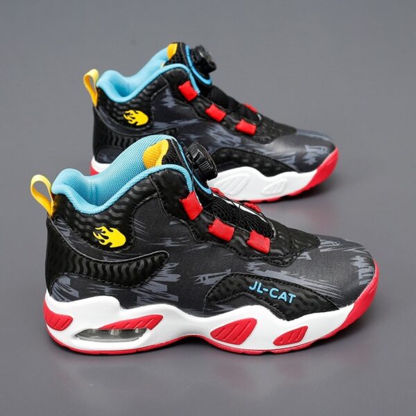 Cushion Basketball Rotating Button Running Shoes - Image 10