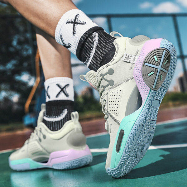 Cotton Candy Basketball Shoes Men's Sneakers - Image 5