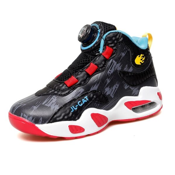 Cushion Basketball Rotating Button Running Shoes - Image 2