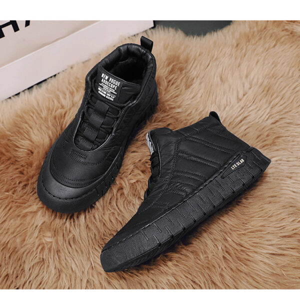 Winter High-top Cotton Shoes Men's Outdoor Cold-resistant Waterproof Non-slip Snow Boots - Image 2