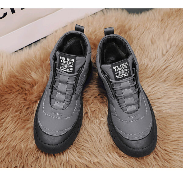 Winter High-top Cotton Shoes Men's Outdoor Cold-resistant Waterproof Non-slip Snow Boots - Image 4